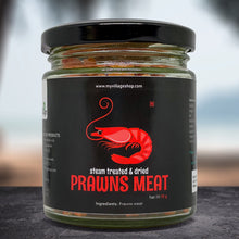Load image into Gallery viewer, Dried Prawns Meat (steam treated, shell removed, fully cleaned, premium quality), 70gm