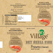 Load image into Gallery viewer, Dried Prawns (Fully Cleaned Ashtamudi Lake Prawns), 400gm
