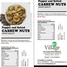 Load image into Gallery viewer, Cashew Nuts (Roasted Pepper Salted Cashews), 400gm