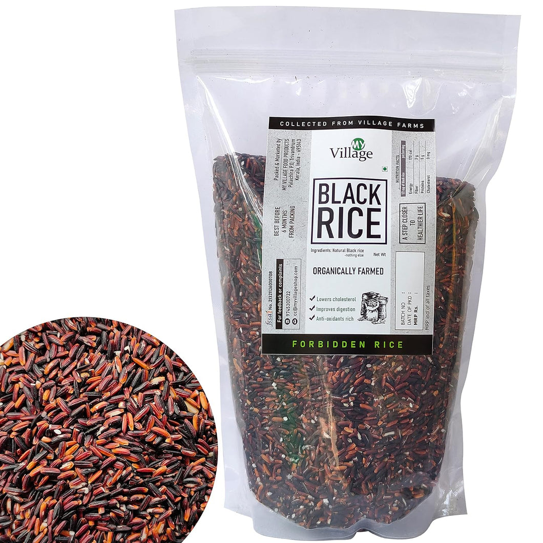 Black Rice (Organically Grown | Unprocessed  | Unpolished), 850g