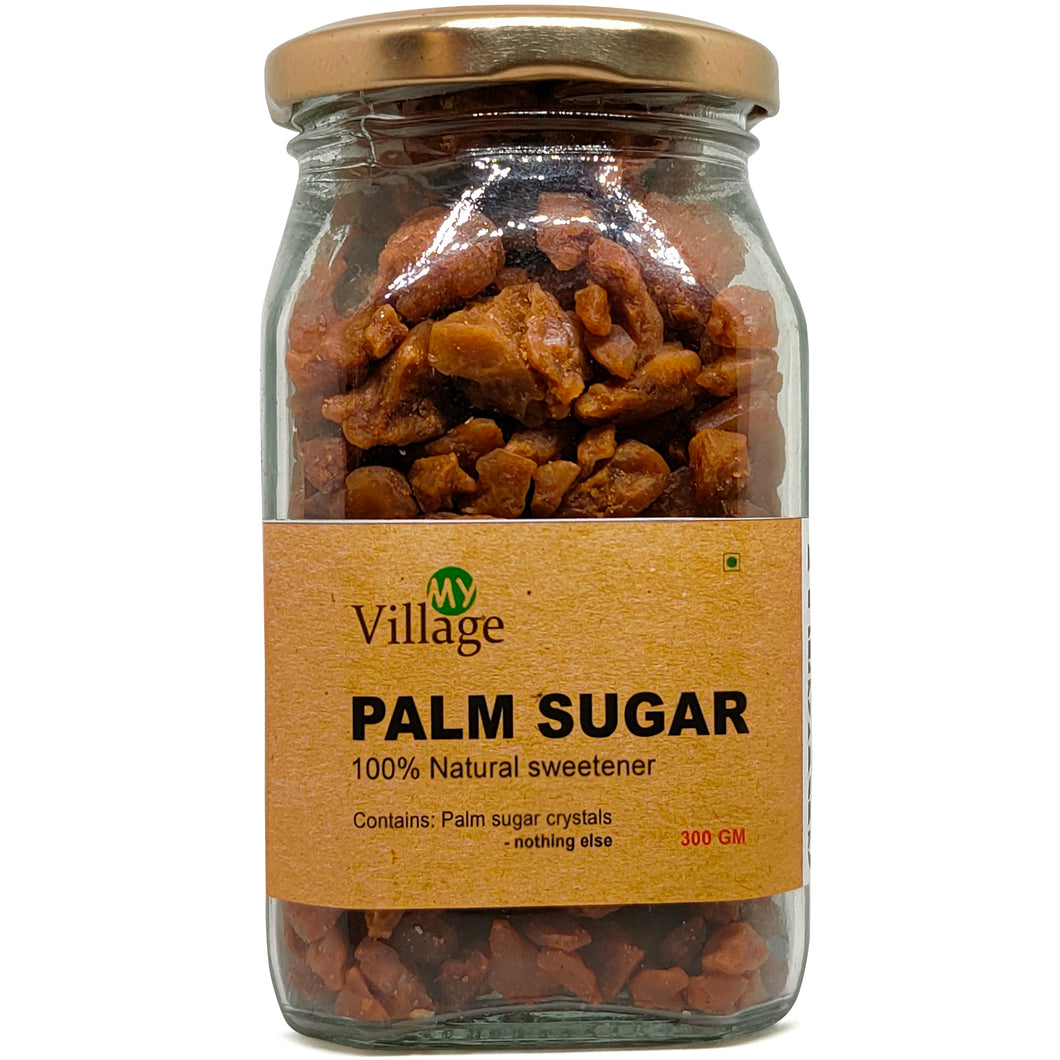 Palm Sugar Crystal (Dark Yellow) Premium Grade | Healthy Natural Calorie-Free Sweetener, 300gm