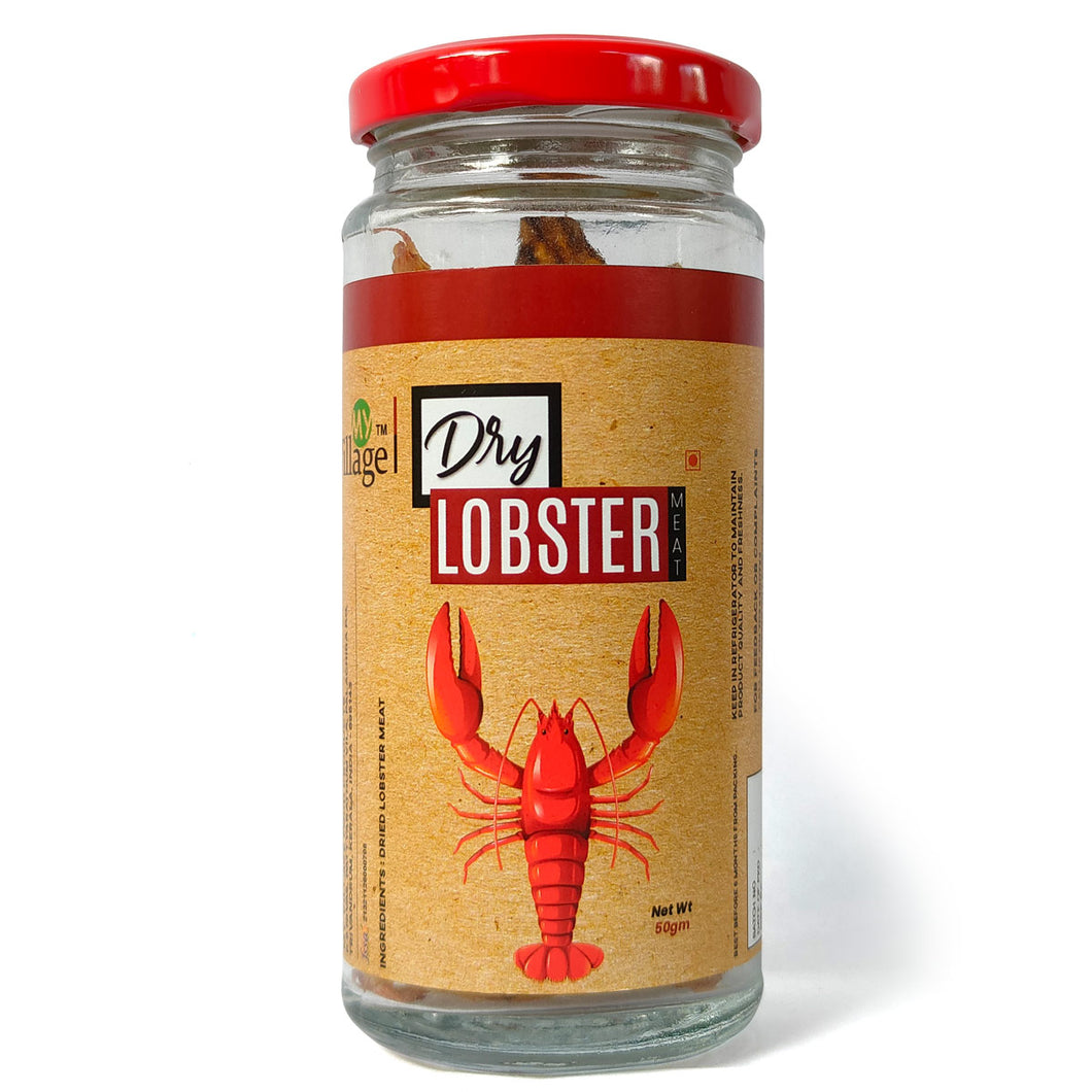 Dried Lobster Meat (tail meat), Kerala Sea Lobster, 50gm