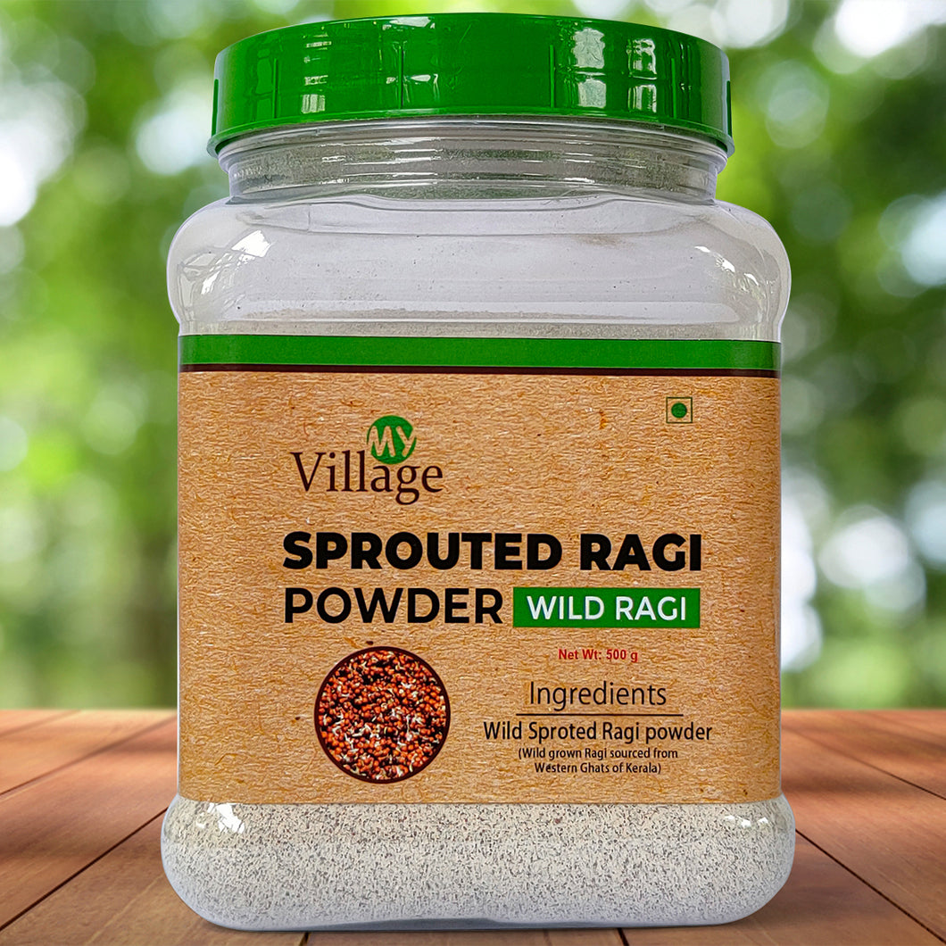 Wild Ragi Flour / Washed and Sprouted / Nachani / Finger Millet Flour (500g)