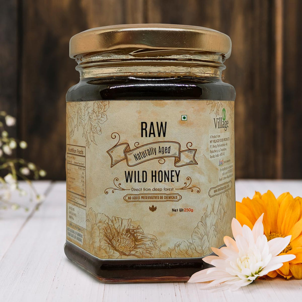 Raw Naturally Aged Wild Honey, 250g